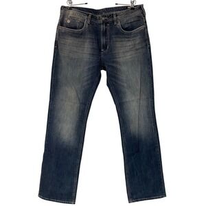 Buffalo David Bitton Driven‎ X Straight Stetch Wide Leg Jean Y2K Grunge W 36 L34